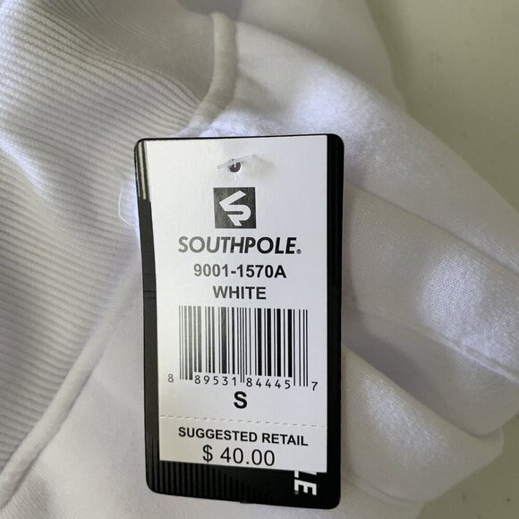 SouthPole Sweatpants Men's Small White Jogger Poly Pockets Gym NWT - Picture 9 of 10